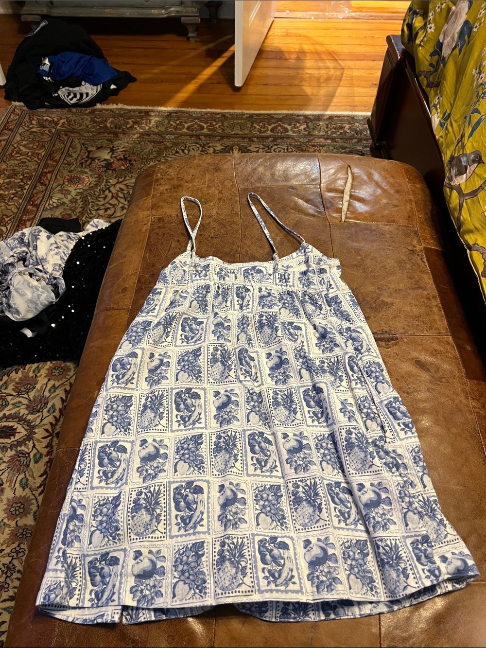 Abercrombie and Fitch women’s blue fruit stamp skort dress - Picture 6 of 6